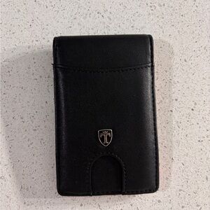 Black Leather Card Holder Wallet